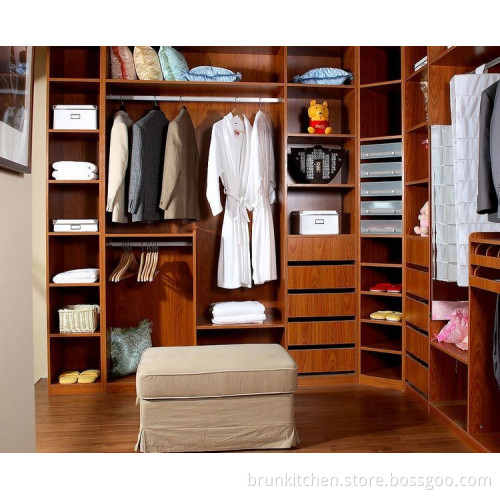 Walnut Open Shelf Super Storage Coner Tall Cabinet (Br p-1189)